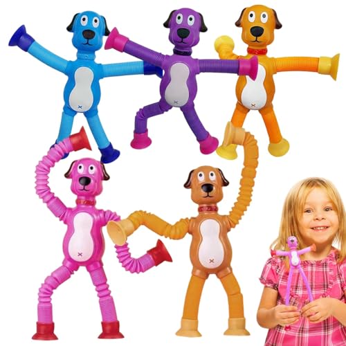 Hunderohr Zappelspielzeug - Hundeausbau Röhrchen Zappelspielzeug - 5X Saugnapfbecher Stretch -Spielzeug Kinder Können Unterschiedliche Bewegungsweisen Erleben, Indem Sie Spielzeug Manipulieren Hunderohr Zappelspielzeug - Hundeausbau Röhrchen Zappelspielzeug - 5X Saugnapfbecher Stretch -Spielzeug Kinder Können Unterschiedliche Bewegungsweisen Erleben, Indem Sie Spielzeug Manipulieren von Fierudeng