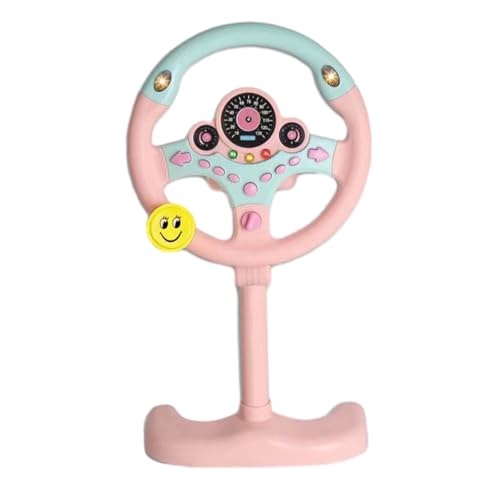Lenkrad Spielzeug, Fahrspielzeug Lenkrad, Musik Simulierte Lenkräder Auf Ständer Mit 360° Drehung Für Kinder, Tragbarer Simulations-Fahrcontroller von Fierudeng