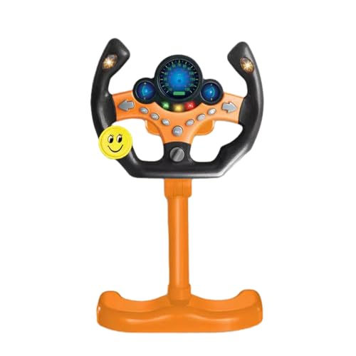 Lenkrad Spielzeug, Fahrspielzeug Lenkrad, Musik Simulierte Lenkräder Auf Ständer Mit 360° Drehung Für Kinder, Tragbarer Simulations-Fahrcontroller von Fierudeng