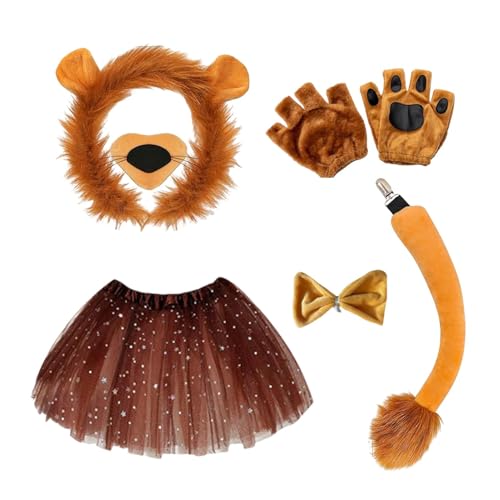 Löwen-Cosplay-Kostüme – Tier-Löwen-Kostüm-Set – Tier-Kostüm-Set, bezaubernde Accessoires werden sicher ein Hit bei Ihrem Kind sein Löwen-Cosplay-Kostüme – Tier-Löwen-Kostüm-Set – Tier-Kostüm-Set, bezaubernde Accessoires werden sicher ein Hit bei Ihrem Kind sein von Fierudeng