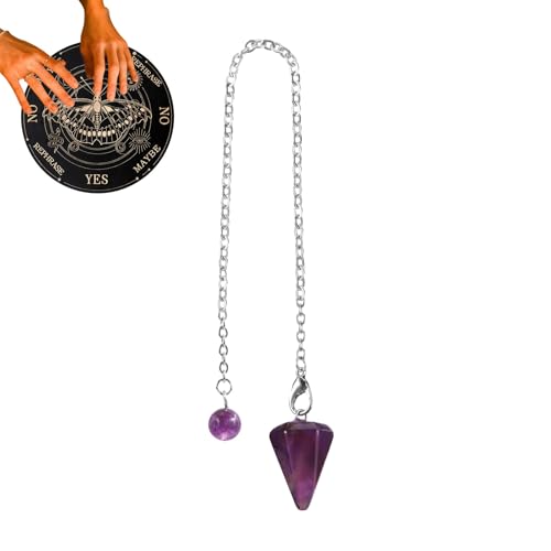 Pendelbrett, Wünschelruten-Wahrsagungstafel, hölzerne Metaphysische Planchette Message Boards mit Buchstaben, Geist Dekorationen Pendelbretter Spiel für Anfänger, Familie Pendelbrett, Wünschelruten-Wahrsagungstafel, hölzerne Metaphysische Planchette Message Boards mit Buchstaben, Geist Dekorationen Pendelbretter Spiel für Anfänger, Familie von Fierudeng