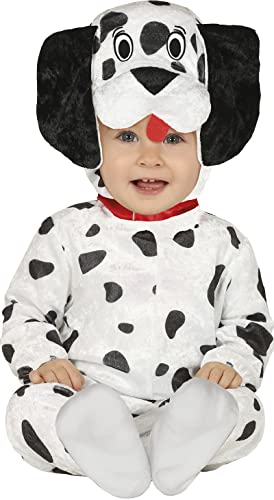 Fiestas Guirca Hunde-Kostüm Dalmatiner für Baby Kleinkinder Weiss-Schwarz gepunktet - (12-18 Monate) von Fiestas GUiRCA