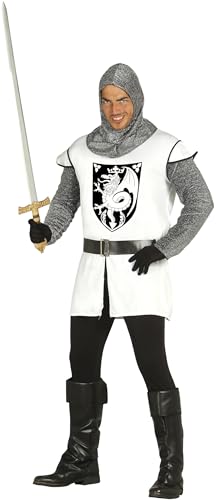 Fiesta Guirca Kostüm Ritter Mittelalter Weiß Erwachsene Einheitsgröße von FIESTAS GUIRCA