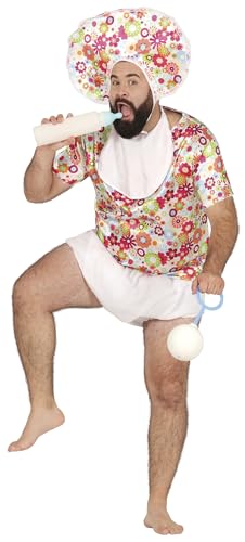 FIESTAS GUIRCA Big Baby Lustiges Karneval Kostüm Herren – Junggesellenabschied Kostüm – Lustiges Herren Kostüm Karneval Fasching Größe XL 54-56 von FIESTAS GUIRCA