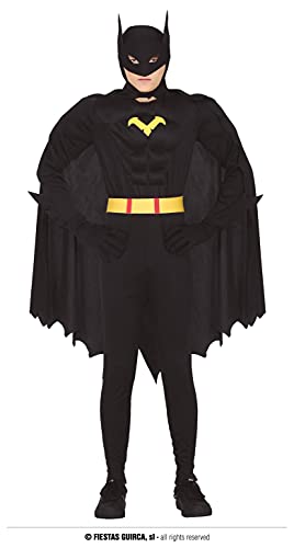 Fiestas GUiRCA Schwarzes Superhelden Kostüm Kinder Jungen - Alter 14-16 J.- Fledermaus Kostüm Kinder - Kinder Superheld Kostüm für Karneval, Fasching Teenager Kostüm Jungen, Halloween Film Party Fiestas GUiRCA Schwarzes Superhelden Kostüm Kinder Jungen - Alter 14-16 J.- Fledermaus Kostüm Kinder - Kinder Superheld Kostüm für Karneval, Fasching Teenager Kostüm Jungen, Halloween Film Party von Fiestas GUiRCA