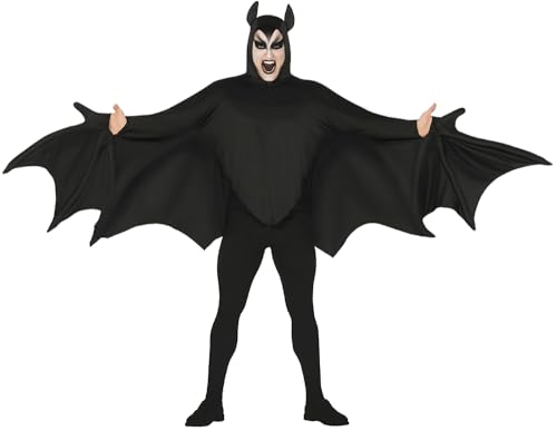 Fiestas GUiRCA 88334 Herrenkostüm für Erwachsene, Fledermaus, Größe L, Schwarz von Fiestas GUiRCA