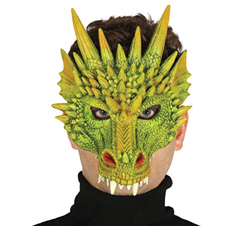 FIESTAS GUIRCA - Drache Halbgesichtsmaske für Erwachsene, Unisex, Grün, 2414 FIESTAS GUIRCA - Drache Halbgesichtsmaske für Erwachsene, Unisex, Grün, 2414 von FIESTAS GUIRCA