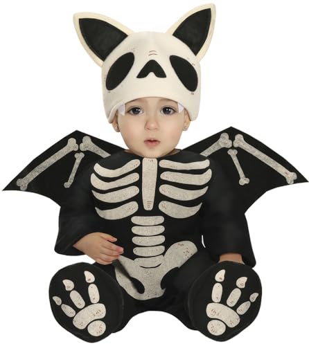 Fiestas GUiRCA Fledermaus Skelett Kostüm für Babys Alter 6-12 Monate - für Halloween oder Karneval/Fasching, Themen Partys von Fiestas GUiRCA
