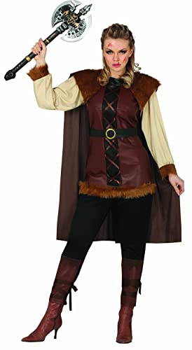 Fiestas Guirca Komplettes Königin der Wikinger Kostüm Damen - Gr. L 42-44 - Wikinger Kleidung Damen für den Mittelaltermarkt - Kriegerin Kostüm Fiestas Guirca Komplettes Königin der Wikinger Kostüm Damen - Gr. L 42-44 - Wikinger Kleidung Damen für den Mittelaltermarkt - Kriegerin Kostüm von Fiestas Guirca