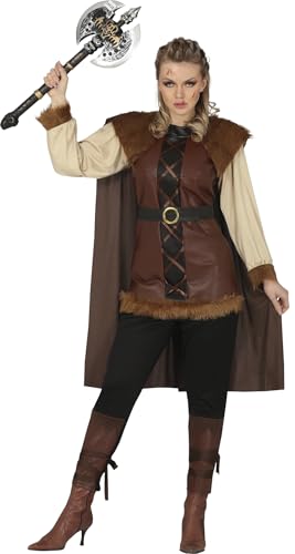 Fiestas Guirca Komplettes Königin der Wikinger Kostüm Damen - Größe M 38 – 40 - Wikinger Kleidung Damen für den Mittelaltermarkt - Mittelalterliche Kriegerin Kostüm Karneval, Fasching, Fastnacht Fiestas Guirca Komplettes Königin der Wikinger Kostüm Damen - Größe M 38 – 40 - Wikinger Kleidung Damen für den Mittelaltermarkt - Mittelalterliche Kriegerin Kostüm Karneval, Fasching, Fastnacht von Fiestas Guirca