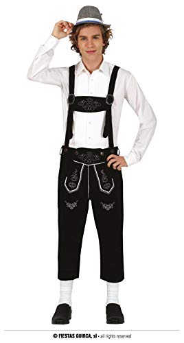 Fiestas Guirca Kostüm Lederhose Herren mit traditionellem Stick - Kostüm Oktoberfest Herren - Größe L 52–54 - Trachten-Lederhose Tiroler Kostüm Karneval, Bayernhose Kostüm Erwachsene, Wiesen Outfit Fiestas Guirca Kostüm Lederhose Herren mit traditionellem Stick - Kostüm Oktoberfest Herren - Größe L 52–54 - Trachten-Lederhose Tiroler Kostüm Karneval, Bayernhose Kostüm Erwachsene, Wiesen Outfit von Fiestas Guirca