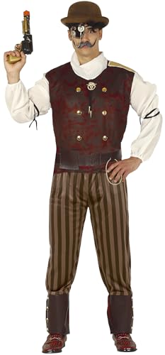 Fiestas Guirca Steampunk Kostüm Herren Fasching inkl. Hemd mit Weste, Foulard, Gürtel, Steampunk Hose Herren - Größe M 48 – 50 - Steampunk Herren Kostüm Karneval, Fasching, Cosplay Fiestas Guirca Steampunk Kostüm Herren Fasching inkl. Hemd mit Weste, Foulard, Gürtel, Steampunk Hose Herren - Größe M 48 – 50 - Steampunk Herren Kostüm Karneval, Fasching, Cosplay von Fiestas Guirca