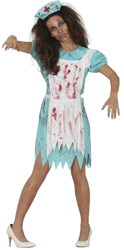 FIESTAS GUIRCA blutige Zombie OP Krankenschwester Damen Kostüm| Größe L 42 – 44 Für Karneval/Fasching, Halloween, Themen Partys von Fiestas Guirca