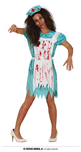 Fiestas Guirca blutige Zombie OP Krankenschwester Damen Kostüm Größe M 38 – 40 Für Karneval / Fasching, Halloween, Themen Partys von Fiestas Guirca