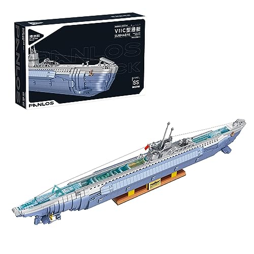 Panlos 628011 U-Boot Klemmbausteine Modell Bausatz, 6712 Teile Modellbausatz Technik Militär Modell für Erwachsene (Originalverpackung) von FigureArt