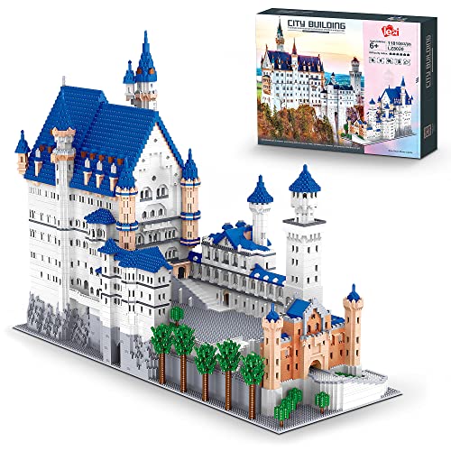 FigureArt Schloss Neuschwanstein Bausteine Bausatz, 11810 Teile Klemmbausteine Groß Gebäude Modell(Originalverpackung) von FigureArt