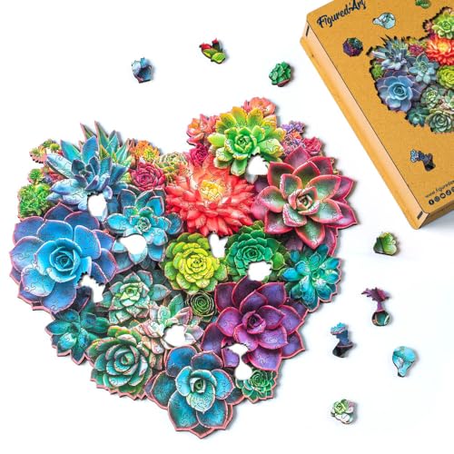 Figured'Art Holzpuzzle Erwachsene und Kinder 200 Teile - Saftiges Herz - Originelles Design 29x27,8 cm Einzigartige Form mit Premium-Holzkiste Figured'Art Holzpuzzle Erwachsene und Kinder 200 Teile - Saftiges Herz - Originelles Design 29x27,8 cm Einzigartige Form mit Premium-Holzkiste von Figured'Art
