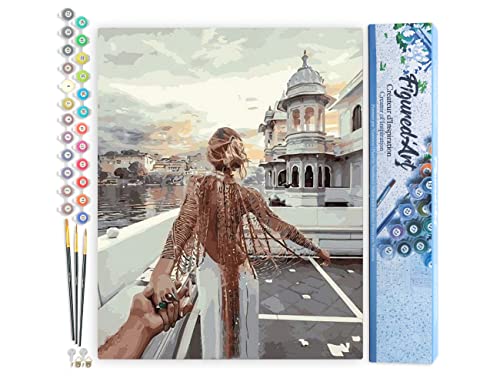 Figured'Art Malen Nach Zahlen Erwachsene Romantischer Spaziergang - Paint by Numbers Basteln DIY Bastelset 40x50cm ohne Holzrahmen Figured'Art Malen Nach Zahlen Erwachsene Romantischer Spaziergang - Paint by Numbers Basteln DIY Bastelset 40x50cm ohne Holzrahmen von Figured'Art