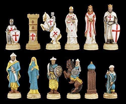 Figuren Shop GmbH Schachfiguren Set - Kreuzritter vs. Morgenland - Ritterschach Ritter Schach Figuren Shop GmbH Schachfiguren Set - Kreuzritter vs. Morgenland - Ritterschach Ritter Schach von Figuren Shop GmbH