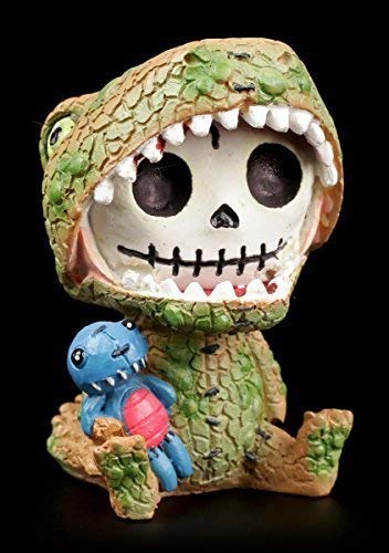 Furrybones Figur | T-Rex Tyrannosaurus Rex | inkl. Geschenkkarton für Sammler | Lustige Deko Totenkopf Gesicht Furrybones Figur | T-Rex Tyrannosaurus Rex | inkl. Geschenkkarton für Sammler | Lustige Deko Totenkopf Gesicht von Figuren Shop GmbH