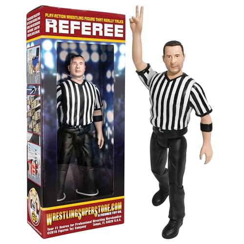 Three Counting and Talking Wrestling Referee Action Figure by Figures Toy Company von Figures Toy Company