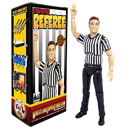 Ultimativer Schiedsrichter mit Deluxe-Gelenk für WWE Wrestling-Figuren von Figures Toy Company