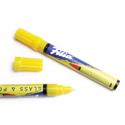 Filia Glas/Porzellan Stift Gelb 1-2mm - 1 Stück von Filia