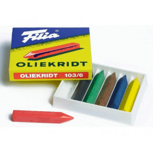 Filia Ölkreide Ass. Farben - 6 Stück von Filia