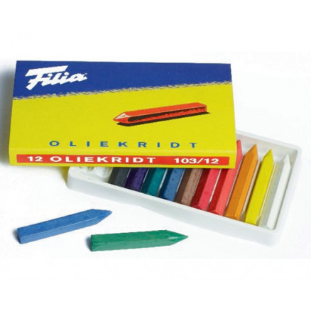 Filia Ölkreide Farbenmix - 12 Stk von Filia
