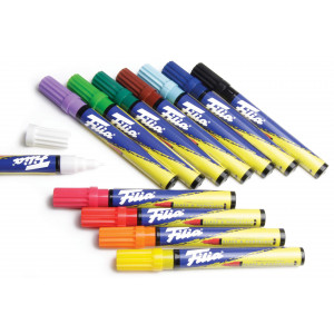 Filia Stift für Glas und Porzellan versch. Farben 1-2mm - 12 Stk von Filia