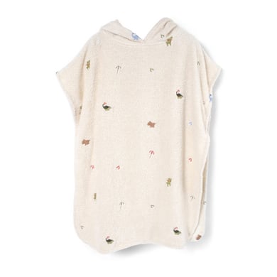 FILIBABBA Badeponcho mit Stickmuster GOTS - Dino Beach von Filibabba