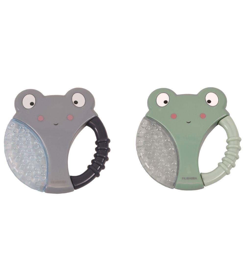 Filibabba Beißring - 2er-Pack - Frösche - Filibabba - One Size - Beißringe von Filibabba