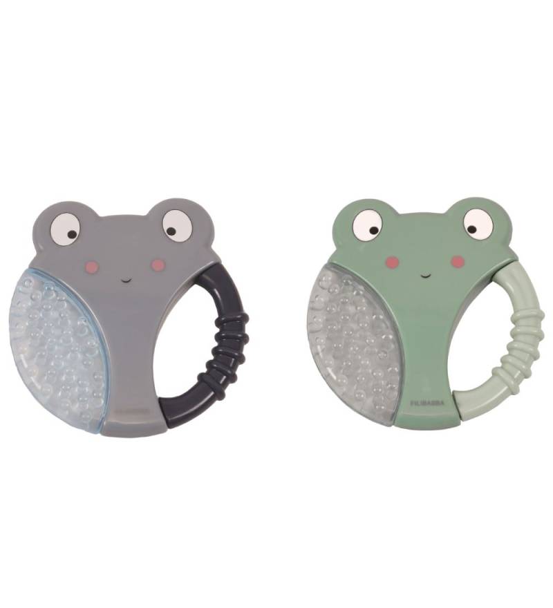 Filibabba Beißring - 2er-Pack - Frösche - Filibabba - One Size - Beißringe von Filibabba