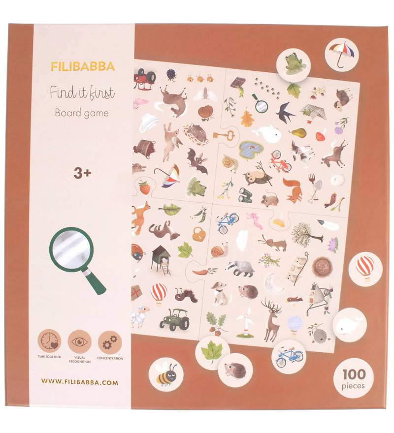 Filibabba Brettspiel - Wer findet es zuerst? - Filibabba - One Size - Brettspiele Filibabba Brettspiel - Wer findet es zuerst? - Filibabba - One Size - Brettspiele von Filibabba