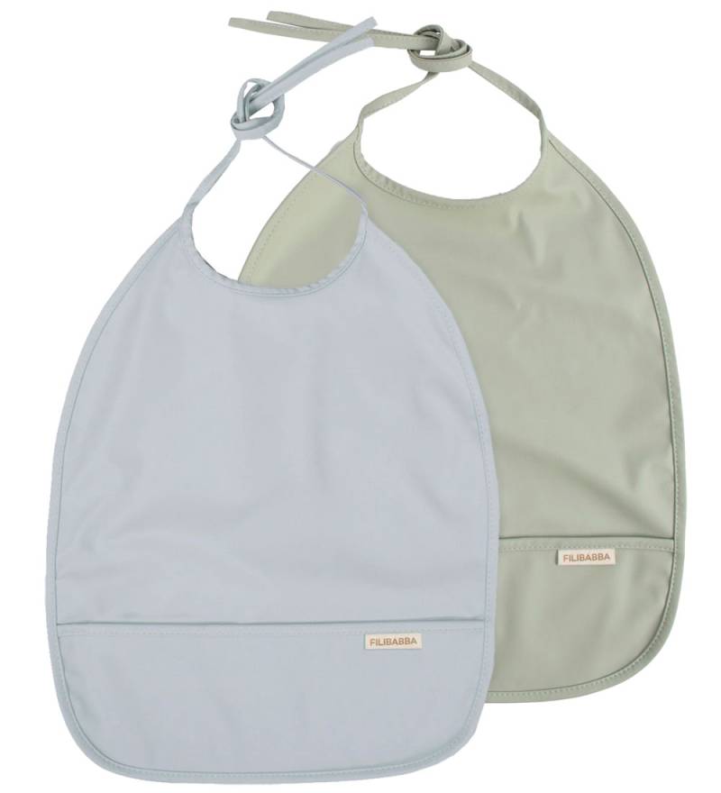 Filibabba Lätzchen m. Tasche - PU - 2er-Pack - Pearl Blue/Desert - Filibabba - One Size - Lätzchen Filibabba Lätzchen m. Tasche - PU - 2er-Pack - Pearl Blue/Desert - Filibabba - One Size - Lätzchen von Filibabba