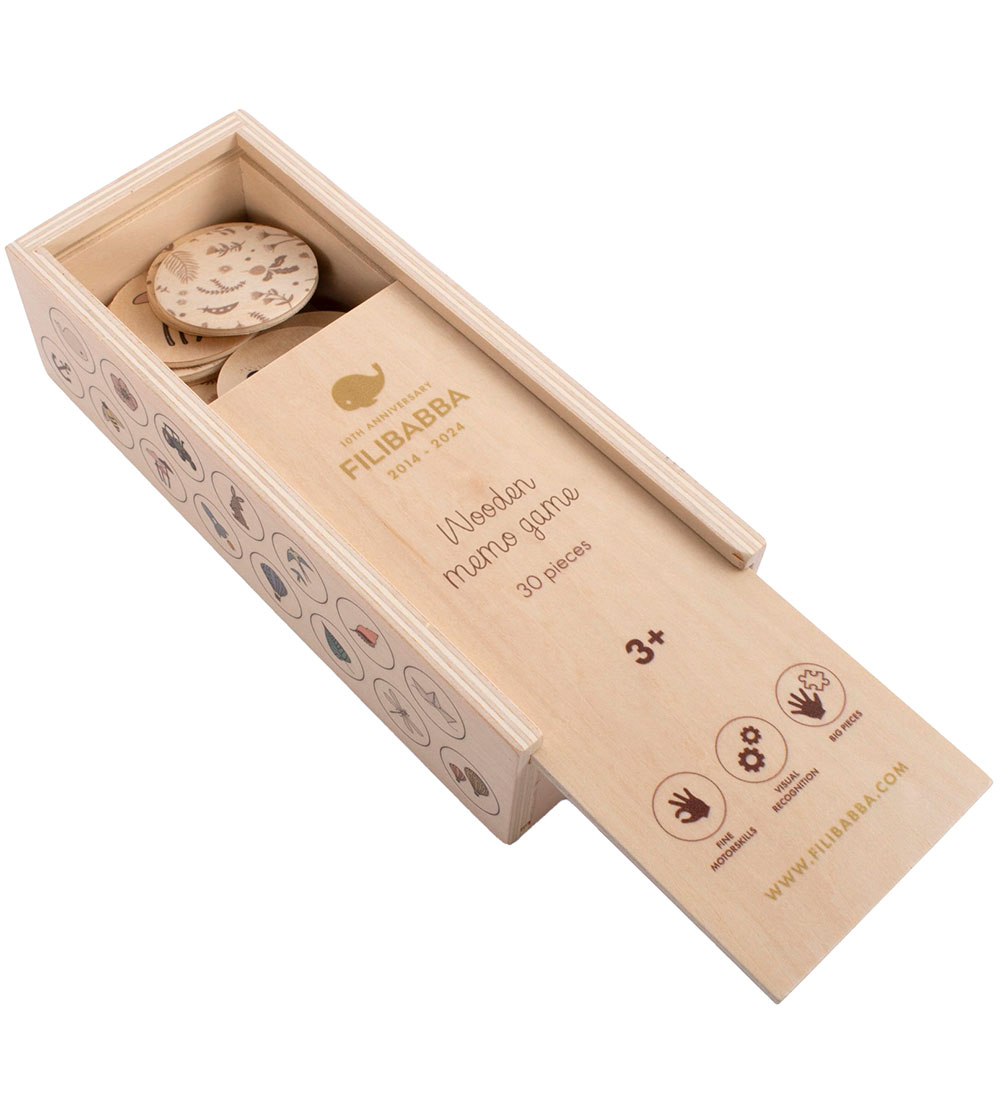 Filibabba Memory-Spiel - Holz - 15 Paare - Jubiläumsedition - Filibabba - One Size - Memory-Spiele Filibabba Memory-Spiel - Holz - 15 Paare - Jubiläumsedition - Filibabba - One Size - Memory-Spiele von Filibabba