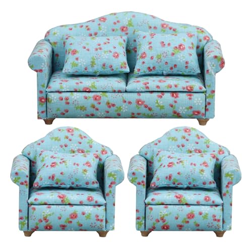 Doll House Couch, Miniatursofa, Moderne Puppenhausmöbel, Mit 1/12 Skala -Miniatursofa Und Mit Kissen, 8,1 X 7,1 X 6,3 cm, Für Wohnzimmer Geliefert Doll House Couch, Miniatursofa, Moderne Puppenhausmöbel, Mit 1/12 Skala -Miniatursofa Und Mit Kissen, 8,1 X 7,1 X 6,3 cm, Für Wohnzimmer Geliefert von Filvczt