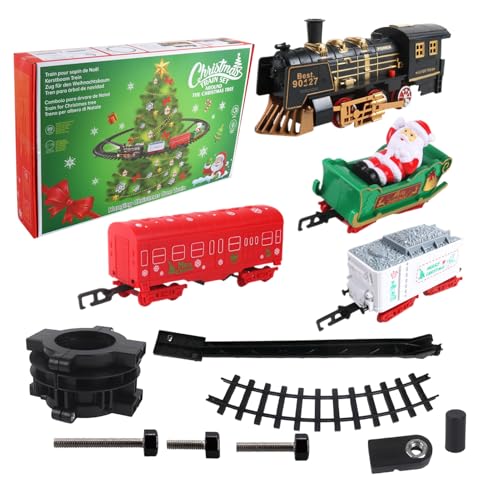 Elektrischer Weihnachtstzug Mit Musik Und Lichtern, 7,8x44x28cm, Electric Train Toy Toy, Kinderspielzeugset, Spaß, Sichere Musik Und Soundeffekte, Für Jungens, Mädchen, Teenager, Kinder, K-leinkind von Filvczt