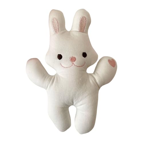 Filvczt Baby- Und Kinderkomfortspielzeugpuppe, Rosa Hasen -Baby -Rasseln, Tierplüschschüttler Mit Sensorischer Entwicklung, Weiches Und Sicheres Material, 20x16 cm, Für Säuglinge, Und Mädchen von Filvczt