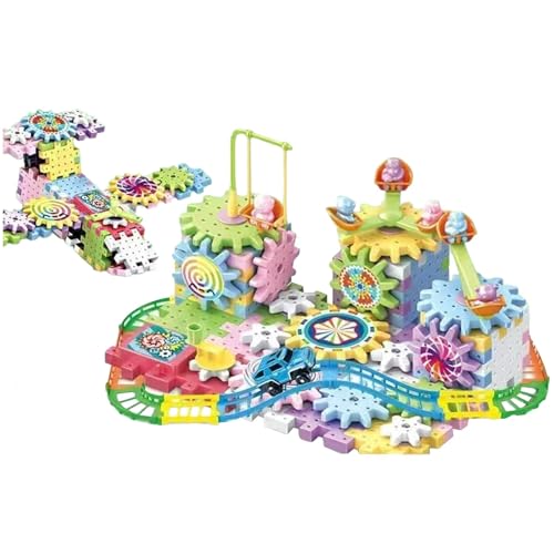 Filvczt Electric Gear Building Block Toys, Bauspielzeugset, Gebäudegetriebe, langlebiges, einzigartiges Design, 83/97/166/180/249/263PCS für Kinder im Alter von 3+ von Filvczt