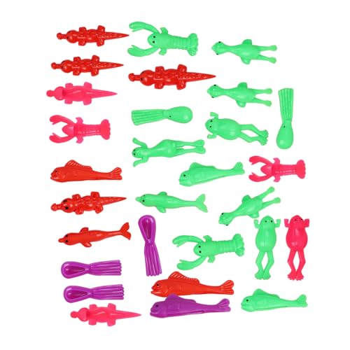 Filvczt Flick Gummitiere - Meereslebewesen Dehnbare Klebefinger-Tierspielzeug-Ornament | Finger-Tierspielzeug, Meeresleben, Fingerfür Flugspiele von Filvczt