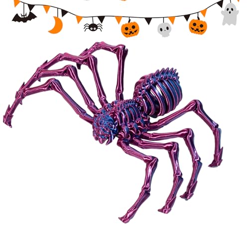 Filvczt Gelenkspinne, Spinnen-Zappelspielzeug, 3D-gedruckte Spinnenspielzeuge mit beweglichen Gelenken, Mystery Spider 3D-bewegliche Spinne für Erwachsene, Schreibtischspielzeug für das Klassenzimmer von Filvczt