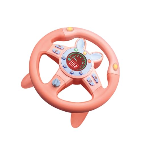 Filvczt Lenkradspielzeug, Treat Driving Toy, Bildungsfahrzeug, Mit Einem Ansprechenden Leichten Effekt, Musikalisch Und Pädagogisch, 25x25 cm, Blau/rosa, Für Kinder Im Vorschulalter Im Alter Von 3+ Filvczt Lenkradspielzeug, Treat Driving Toy, Bildungsfahrzeug, Mit Einem Ansprechenden Leichten Effekt, Musikalisch Und Pädagogisch, 25x25 cm, Blau/rosa, Für Kinder Im Vorschulalter Im Alter Von 3+ von Filvczt