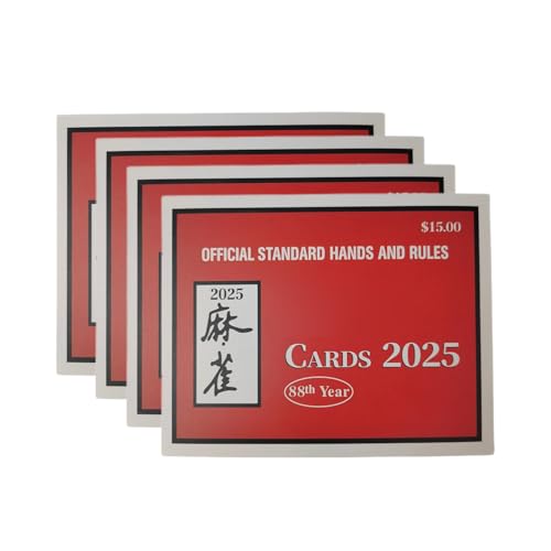 Filvczt Mah Jongg League Card, Mahjong -Regelkarten, Mahjong Reference Guide, Mit Großem Druck, Kompaktem Und Wiederverwendbarem Material, 12x15,5 X 2 cm, Für Anfänger Und Lernende Filvczt Mah Jongg League Card, Mahjong -Regelkarten, Mahjong Reference Guide, Mit Großem Druck, Kompaktem Und Wiederverwendbarem Material, 12x15,5 X 2 cm, Für Anfänger Und Lernende von Filvczt