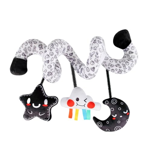 Filvczt S-piral Pram-Spielzeug Für Babys, Autositzspielzeug, Baby-Sensorisches Spielset Mit Beruhigenden Glockenklang Und Ansprechendes Design, 141G, 119G, Für Autositze Und Kinderwagen Filvczt S-piral Pram-Spielzeug Für Babys, Autositzspielzeug, Baby-Sensorisches Spielset Mit Beruhigenden Glockenklang Und Ansprechendes Design, 141G, 119G, Für Autositze Und Kinderwagen von Filvczt