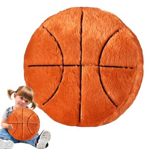 Filvczt Sport-Wurfkissen,Basketball-Plüschkissen - Basketball gefülltes Kissen - Weiches, gefülltes Kissen, Sportspielzeugkissen für Büro- und Schlafzimmerkomfort von Filvczt
