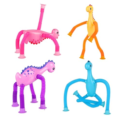 Filvczt Teleskoprohre Sinnespielzeug | 4 Teile Kinder Flexible Röhren Dinosaurier Spielzeug - Beweegliches Lernspielzeug Mit Licht Für Partyspiele Reise Geburtstagspreis Filvczt Teleskoprohre Sinnespielzeug | 4 Teile Kinder Flexible Röhren Dinosaurier Spielzeug - Beweegliches Lernspielzeug Mit Licht Für Partyspiele Reise Geburtstagspreis von Filvczt