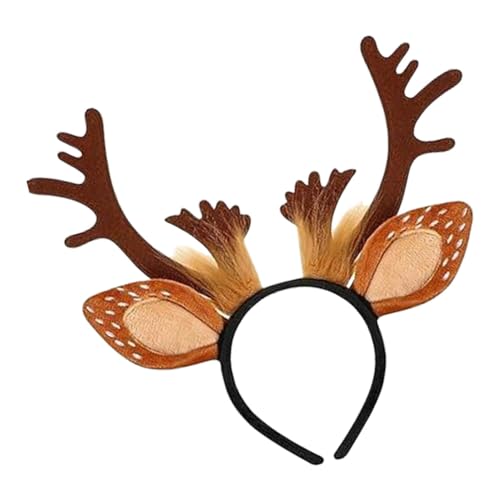 Filvczt Weihnachts-Rentier-Stirnband, Hirschgeweih-Haarband, Tierohren-Haarband, leicht zu tragen, weiches und bequemes Design, 29 x 25,9 cm, für Weihnachtsfeiertage Filvczt Weihnachts-Rentier-Stirnband, Hirschgeweih-Haarband, Tierohren-Haarband, leicht zu tragen, weiches und bequemes Design, 29 x 25,9 cm, für Weihnachtsfeiertage von Filvczt