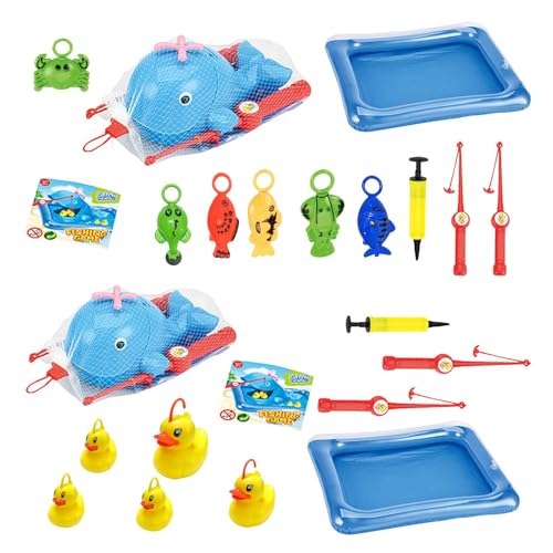 Fischeringpool-Spielzeug, Wasserfischereispiel, Sommerbadspiel Mit Handpumpe, Sicher Und Einfach Zu Bedienen, Lustig Und Interaktiv, Für Kinder Mädchen 3-5 Jahre Alt Fischeringpool-Spielzeug, Wasserfischereispiel, Sommerbadspiel Mit Handpumpe, Sicher Und Einfach Zu Bedienen, Lustig Und Interaktiv, Für Kinder Mädchen 3-5 Jahre Alt von Filvczt