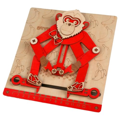 Holzpuzzle,Mathematik Lernen 3D AFFE Interaktiv,Mechanische Puzzle Für Kleinkinder | Für Aktivitäten Mädchen Ostern Geschenk von Filvczt